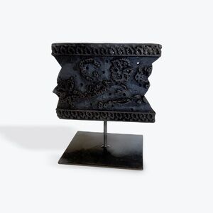 VINTAGE : Textile wood block